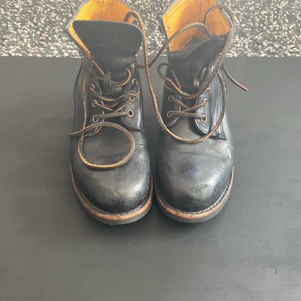 Frye Leather Lace-Up Combat Boots